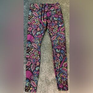 Women’s Nike Fast Printed Running Leggings Phantom - Size M